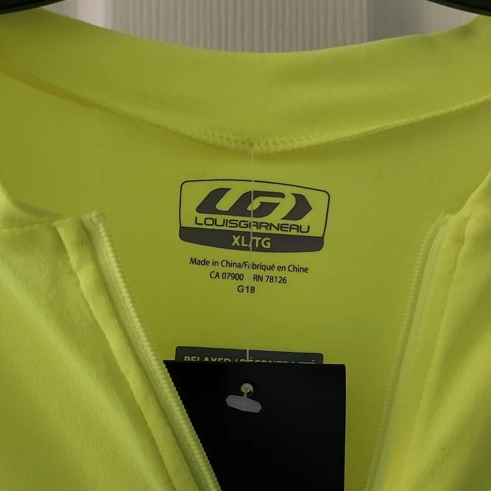 Garneau biking  men's connection ss jersey yellow xl - Picture 3 of 4